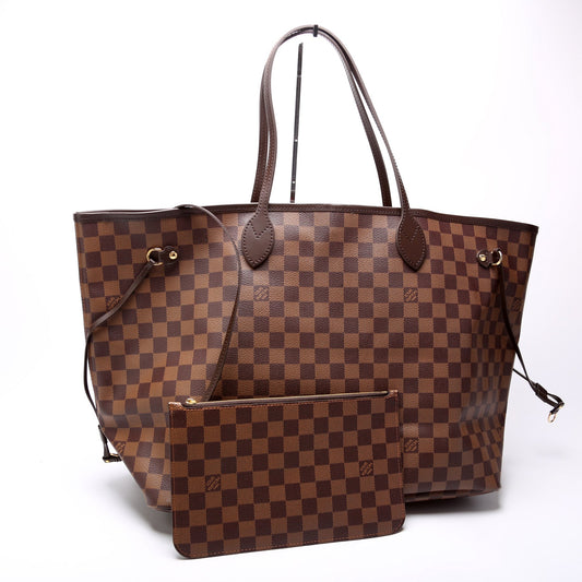 Louis Vuitton Neverfull w/Wallet GM Damier Ebene