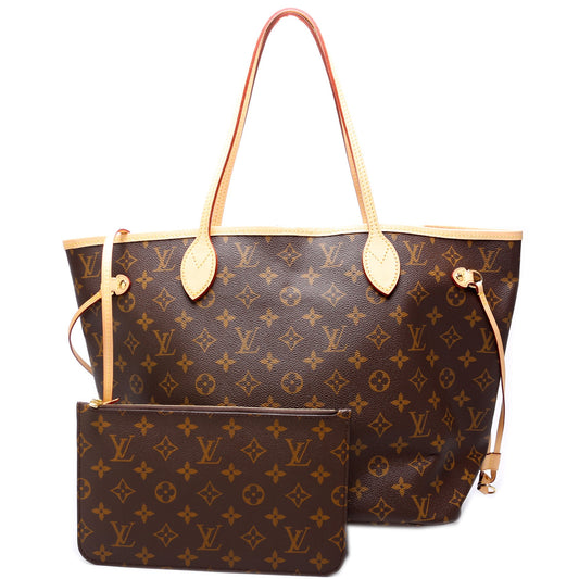 Louis Vuitton Neverfull w/Wallet MM Monogram