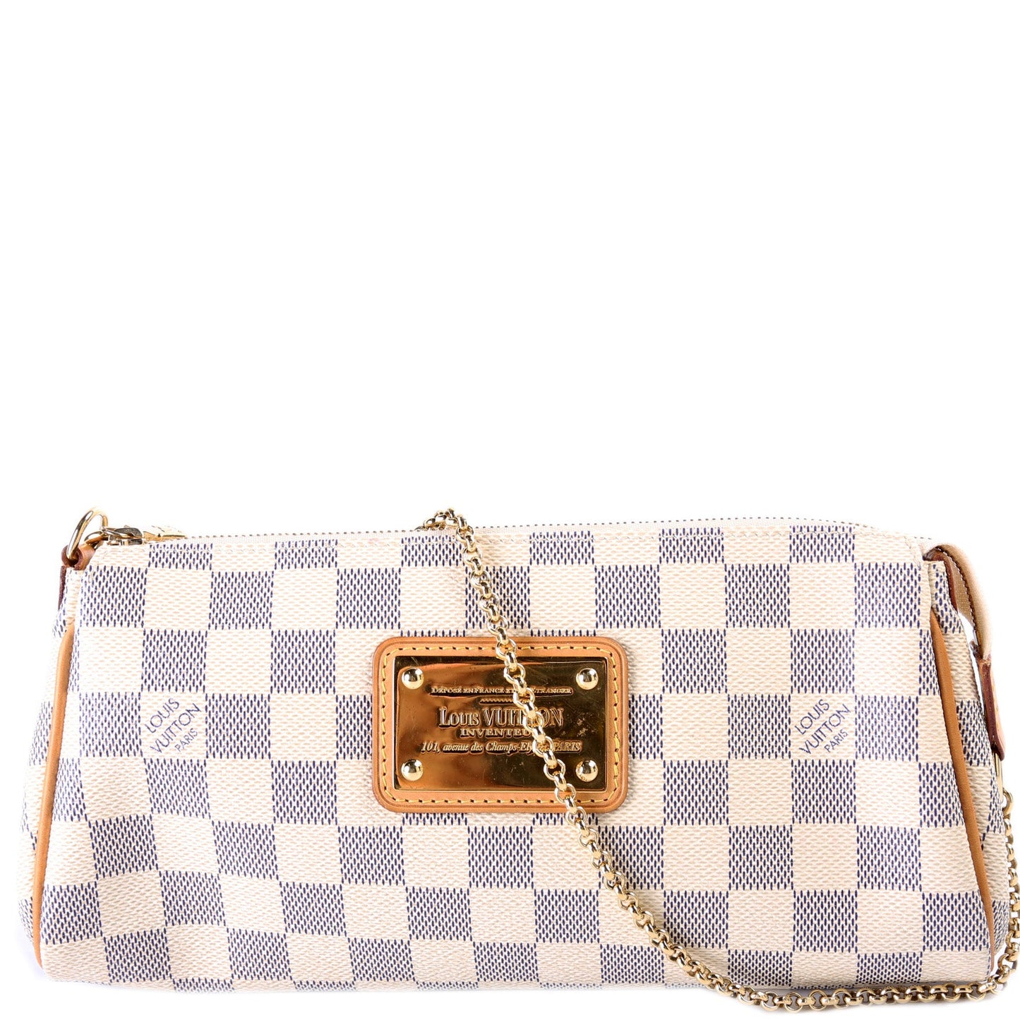 Louis Vuitton Eva Clutch Damier Azur