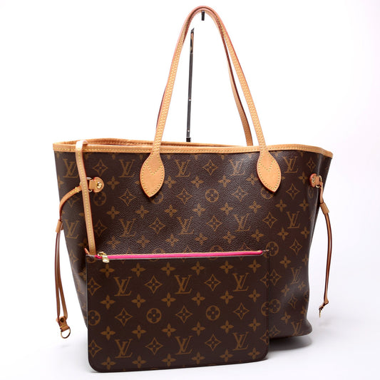 Louis Vuitton Neverfull W/Wallet MM Monogram