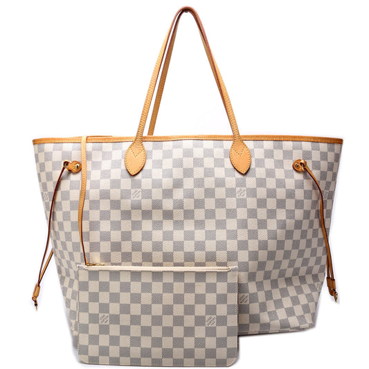 Louis Vuitton Neverfull w/Wallet GM Damier Azur