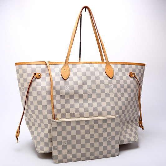 Louis Vuitton Neverfull w/Wallet GM Damier Azur