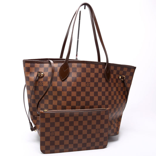 Louis Vuitton Neverfull MM w/Wallet Damier Ebene