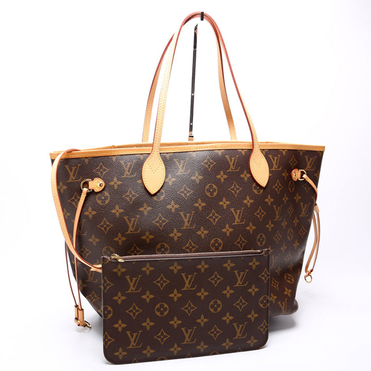 Louis Vuitton Neverfull W/Wallet MM Monogram