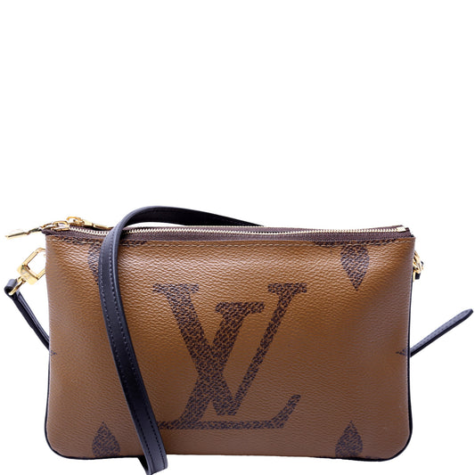 Louis Vuitton Double Zip Pochette Giant Reverse Monogram