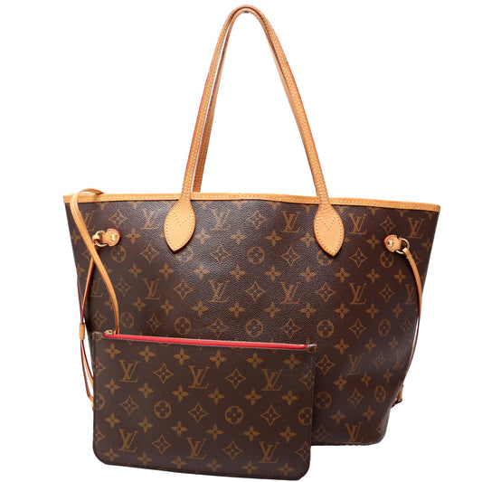 Louis Vuitton Neverfull w/Wallet MM Monogram