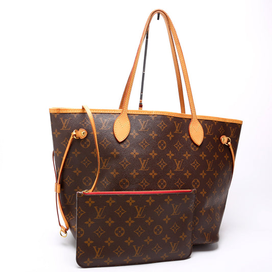 Louis Vuitton Neverfull w/Wallet MM Monogram