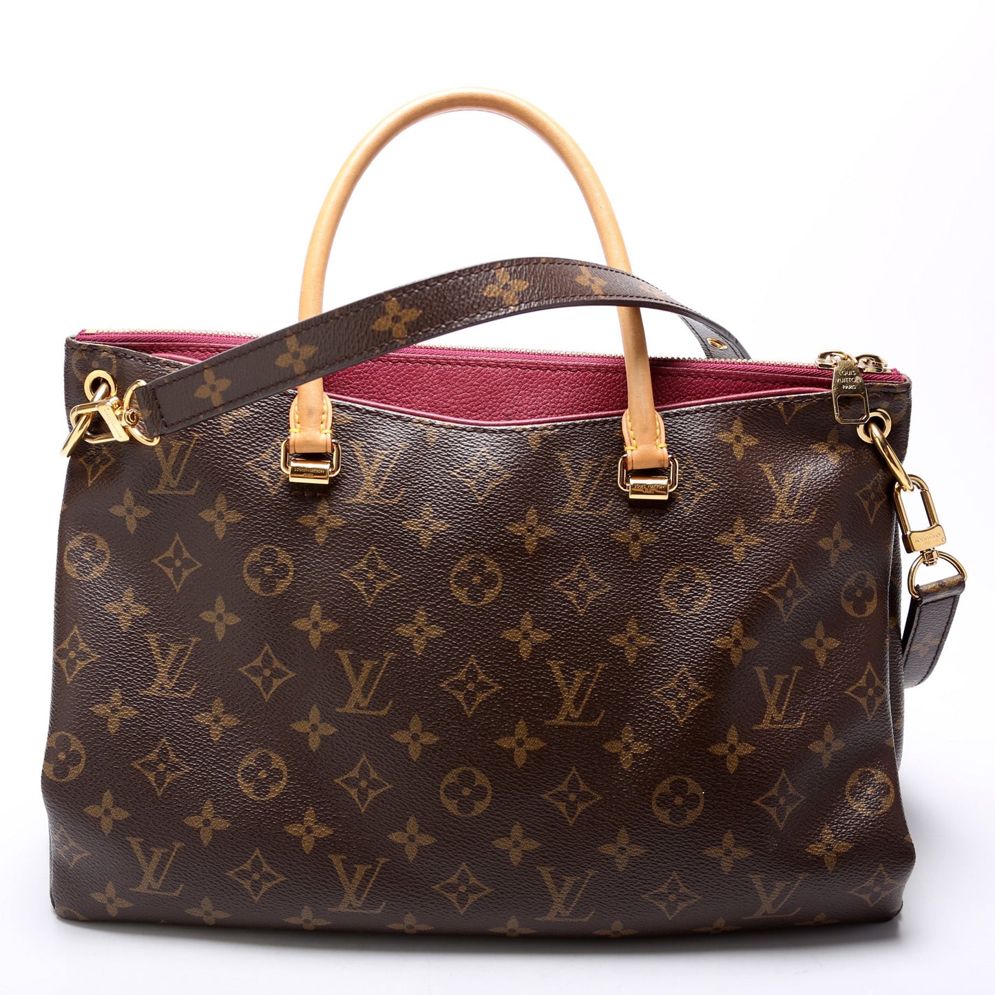 Louis Vuitton Pallas Tote Monogram Canvas Side