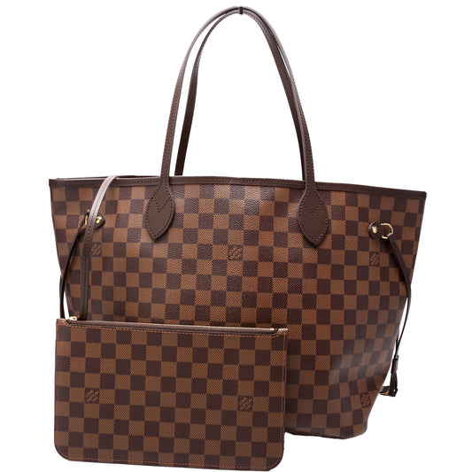 Louis Vuitton Neverfull MM w/ Wallet Damier Ebene