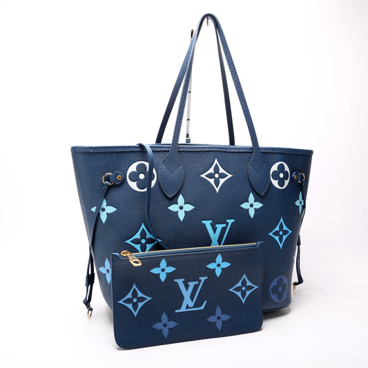 Louis Vuitton Neverfull W/ Wallet MM Degrade Empreinte