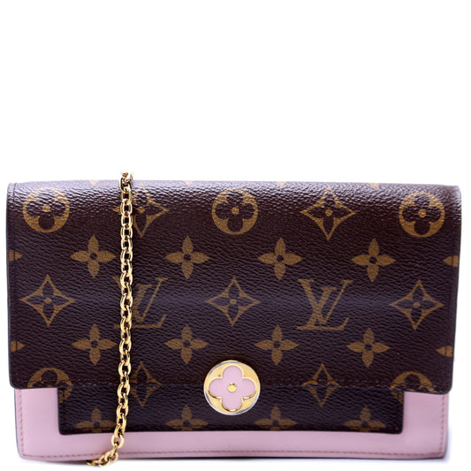 Louis Vuitton Flore Chain Wallet Monogram