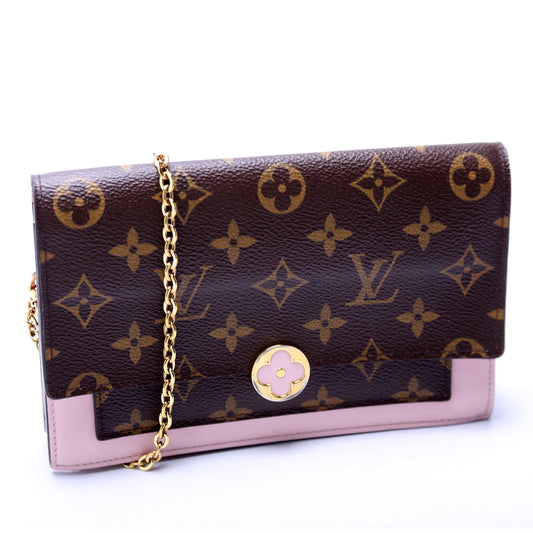 Louis Vuitton Flore Chain Wallet Monogram