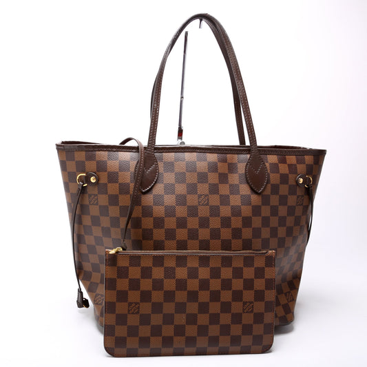 Louis Vuitton Neverfull MM W/Wallet Damier Ebene