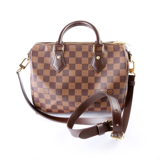 Louis Vuitton Speedy 25 Bandouliere Damier Ebene