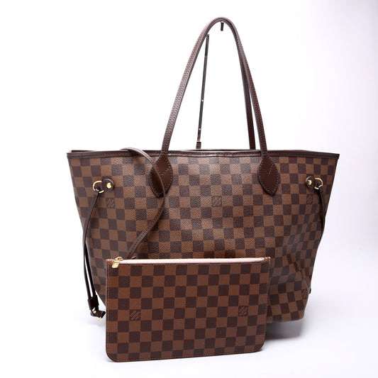 Louis Vuitton Neverfull MM W/Wallet Damier Ebene