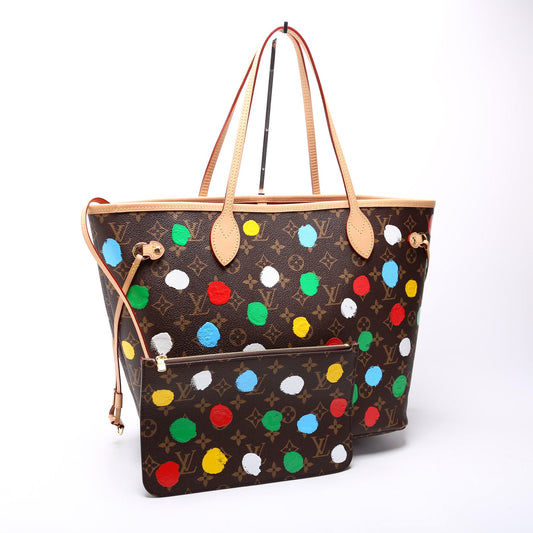 Louis Vuitton Neverfull W/Wallet MM Painted Dots