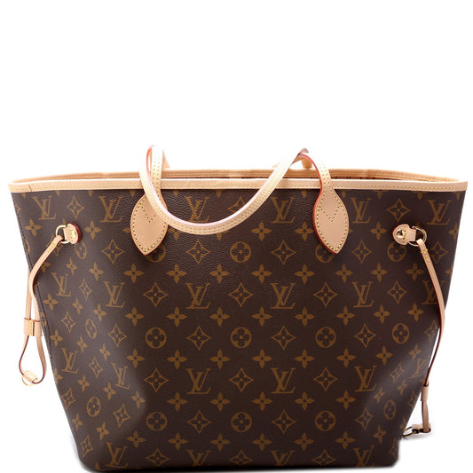 Louis Vuitton Neverfull W/ Wallet MM Monogram