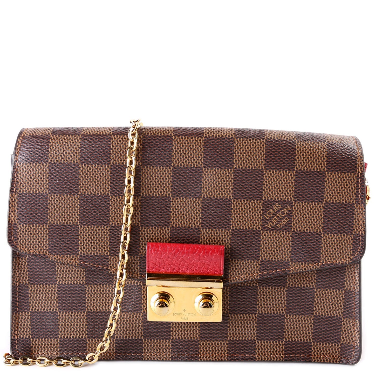 Louis Vuitton Croisette Chain Wallet NM Damier Ebene