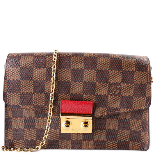 Louis Vuitton Croisette Chain Wallet NM Damier Ebene