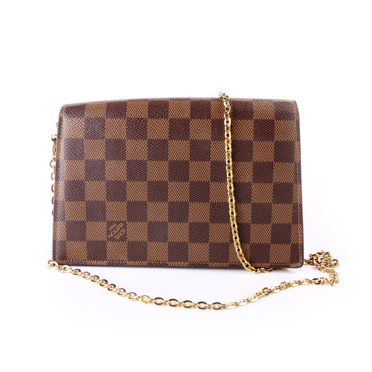 Louis Vuitton Croisette Chain Wallet NM Damier Ebene