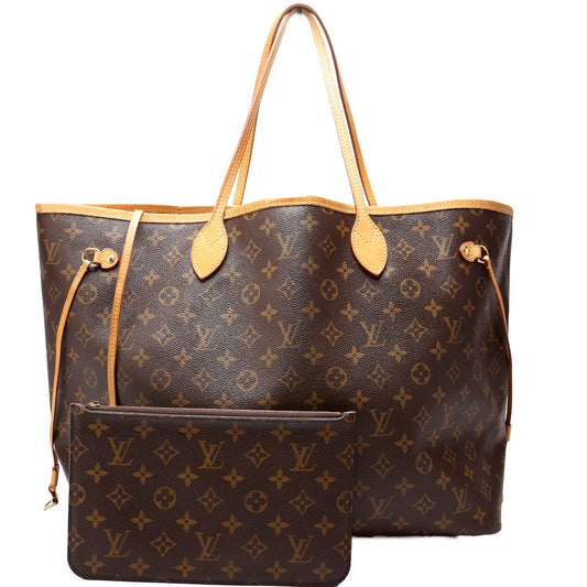 Louis Vuitton Neverfull W/Wallet GM Monogram
