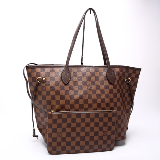 Louis Vuitton Neverfull MM w/Wallet Damier Ebene