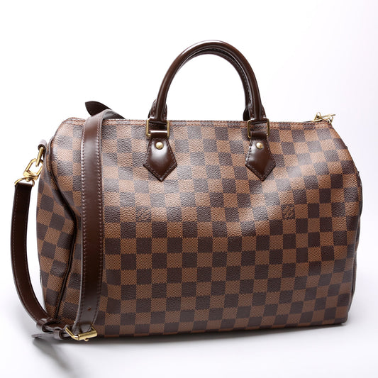 Louis Vuitton Speedy 35 Bandouliere Damier Ebene