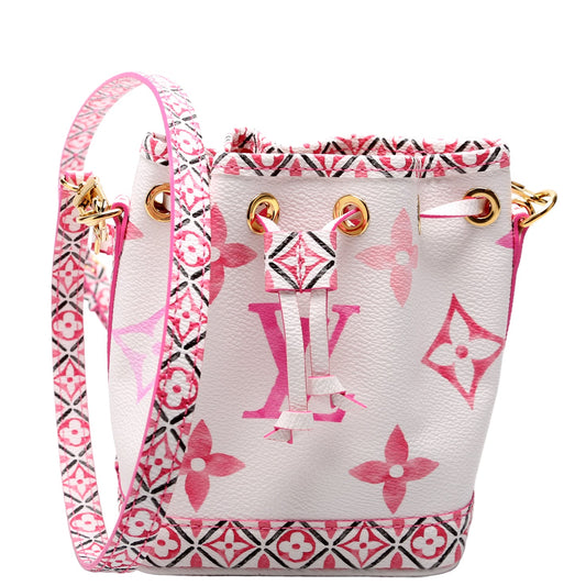Louis Vuitton Nano Noe Watercolor By The Pool Pink