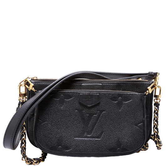 Louis Vuitton Multi Pochette Empreinte Black