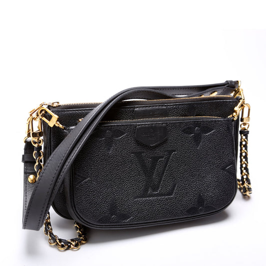 Louis Vuitton Multi Pochette Empreinte Black