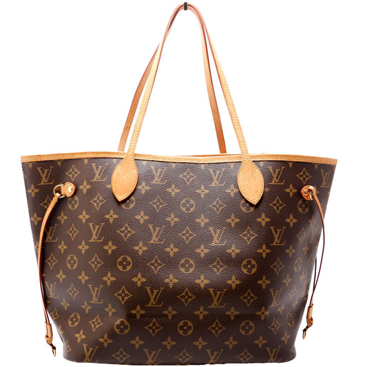 Louis Vuitton Neverfull W/ Wallet MM Monogram