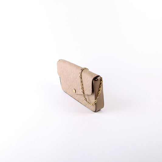 Louis Vuitton Pochette Felicie Empreinte Turtledove
