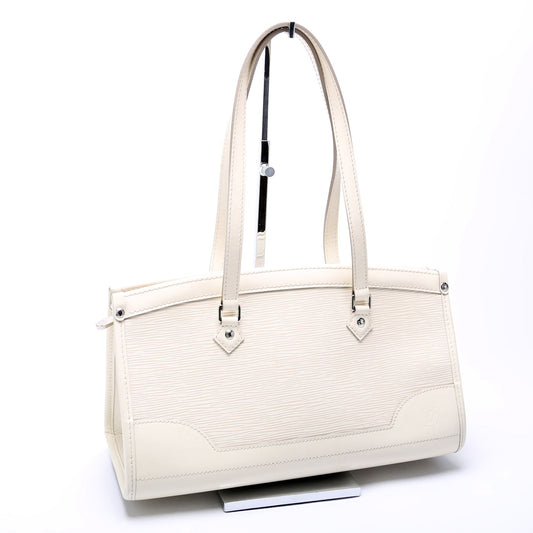 Louis Vuitton Madeleine PM Epi White