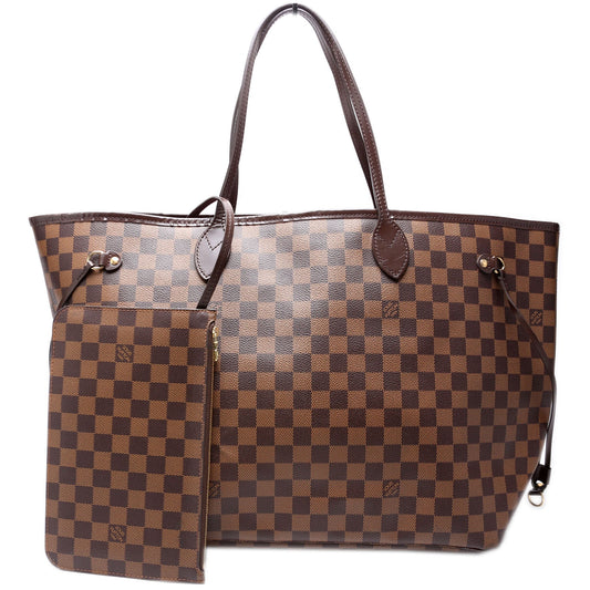Louis Vuitton Neverfull With Wallet GM Damier Ebene