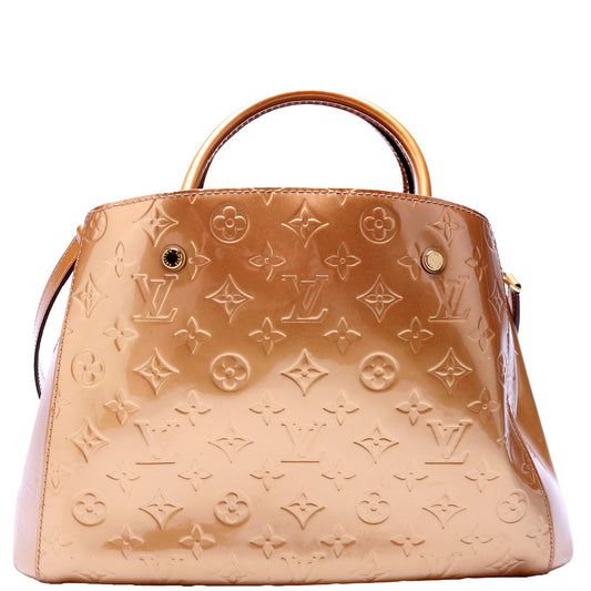 Louis Vuitton Montaigne MM Vernis Gold