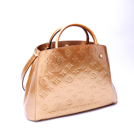 Louis Vuitton Montaigne MM Vernis Gold