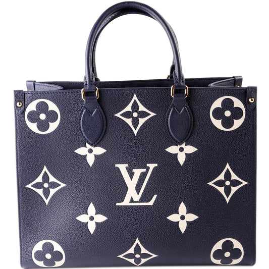 Louis Vuitton ONTHEGO MM Bicolor Empreinte Navy