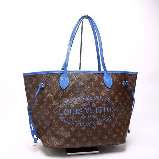 Louis Vuitton Neverfull MM Ikat Monogram Blue