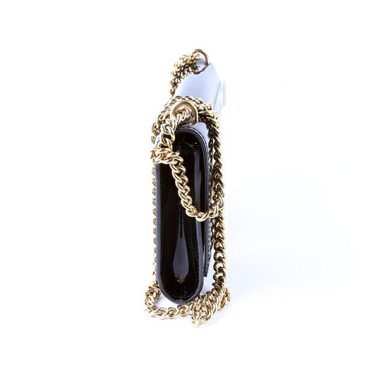 Louis Vuitton Louise MM Chain Bag Vernis Black