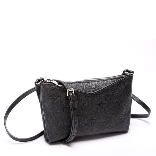 Louis Vuitton Pallas Clutch Uniformes Empreinte Black