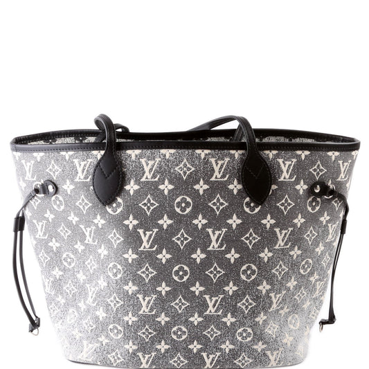 Louis Vuitton Neverfull MM Monogram Denim Jacquard