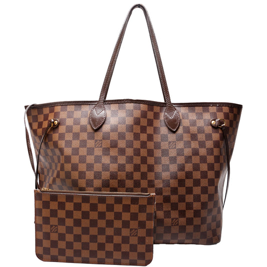 Louis Vuitton Neverfull With Wallet GM Damier Ebene