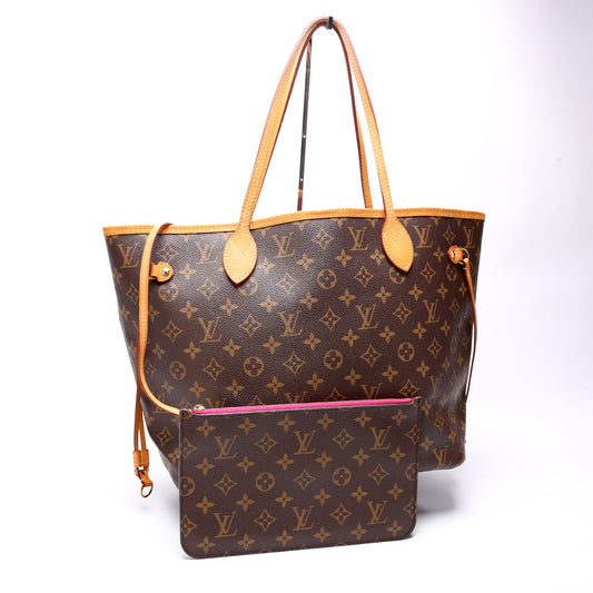 Louis Vuitton Neverfull with Wallet MM Monogram