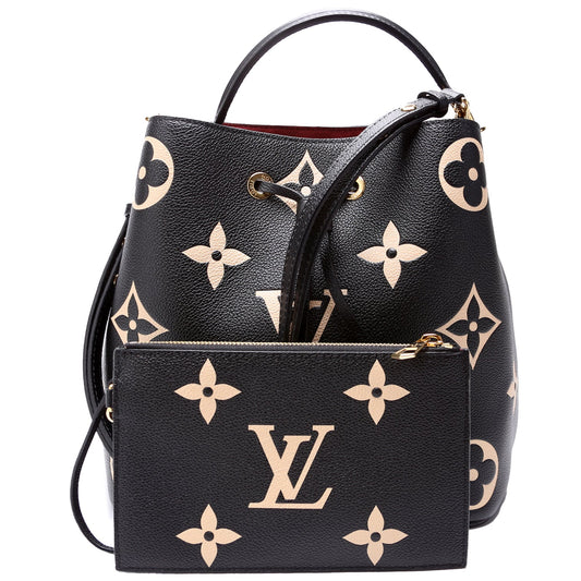 Louis Vuitton Neonoe MM Bicolor Empreinte Black/Beige