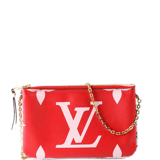 Louis Vuitton Double Zip Pochette Giant Reverse Monogram