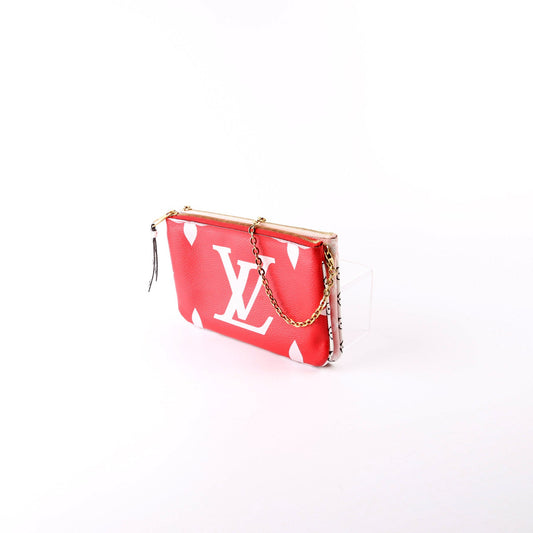 Louis Vuitton Double Zip Pochette Giant Reverse Monogram