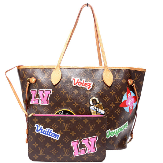 Louis Vuitton Neverfull with Wallet MM Patches