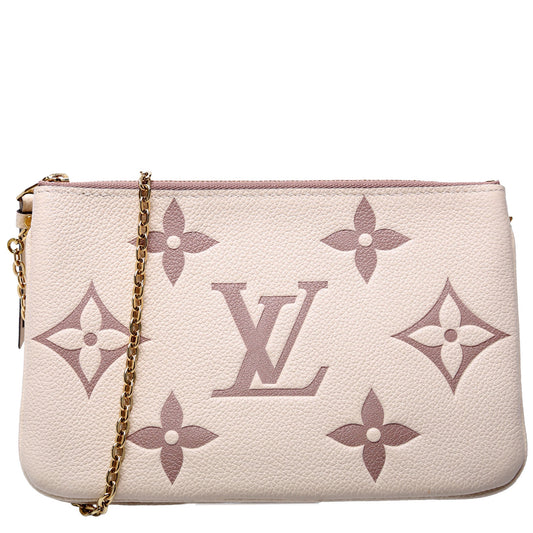 Louis Vuitton Double Zip Pochette Bicolor Empreinte