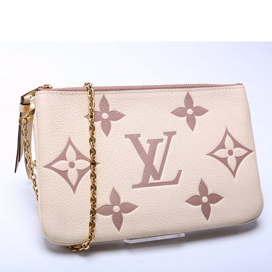 Louis Vuitton Double Zip Pochette Bicolor Empreinte