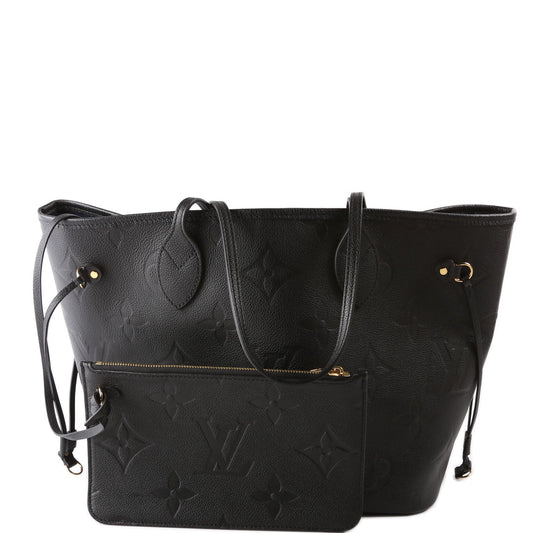Louis Vuitton Neverfull with Wallet MM Empreinte Black